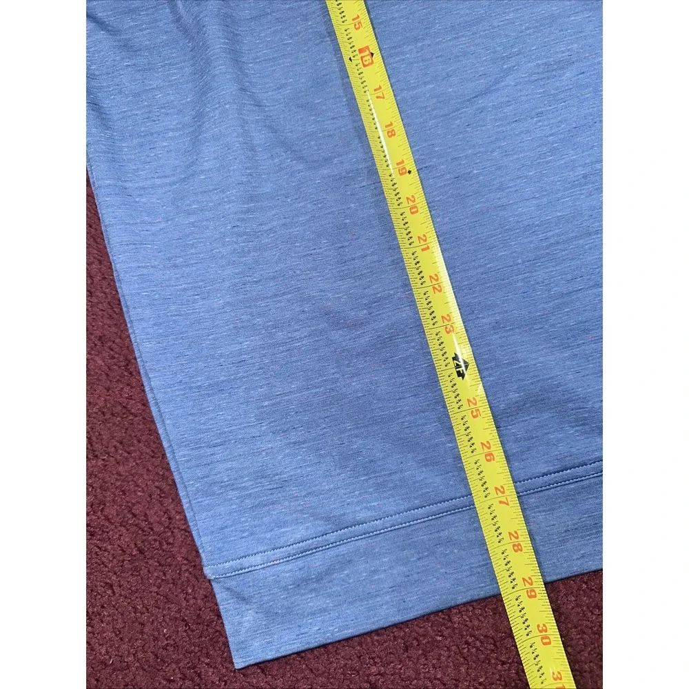 Peter Millar Performance Quarter zip Pullover Mens XL Blue Golf ESI Logo